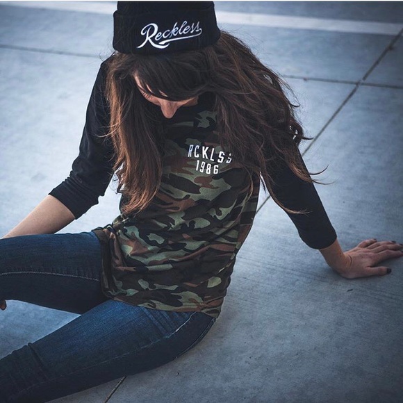 Young & Reckless Tops - Young & Reckless Camo Camouflage Shirt